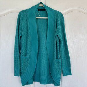 MEROKEETY Womens Long Sleeve Open Front Cardigan Chunky Knit Draped Sweater